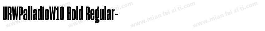 URWPalladioW10 Bold Regular字体转换
